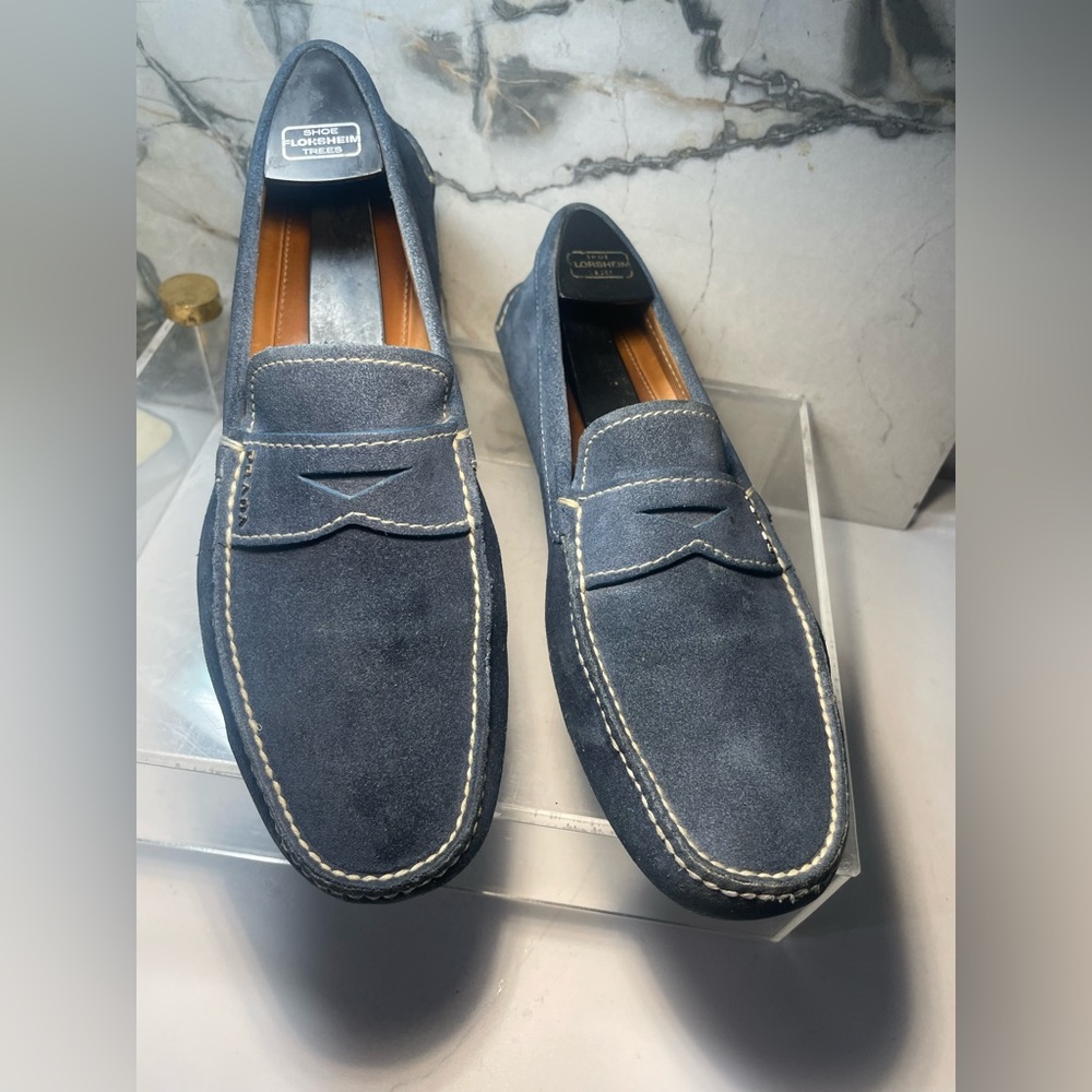 PRADA men’s loafers suede sz 7 made in italy - Picture 8 of 16